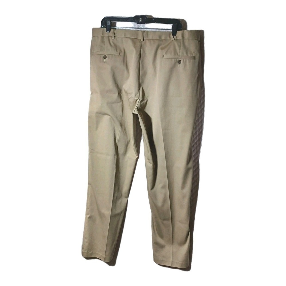 Haggar Premium No Iron Khaki Mens 40x32 Classic Fit Tan Chino Pants HC10884 - Picture 9 of 9